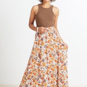 BB Dakota That's a Wrap maxi skirt in retro floral print (XS)